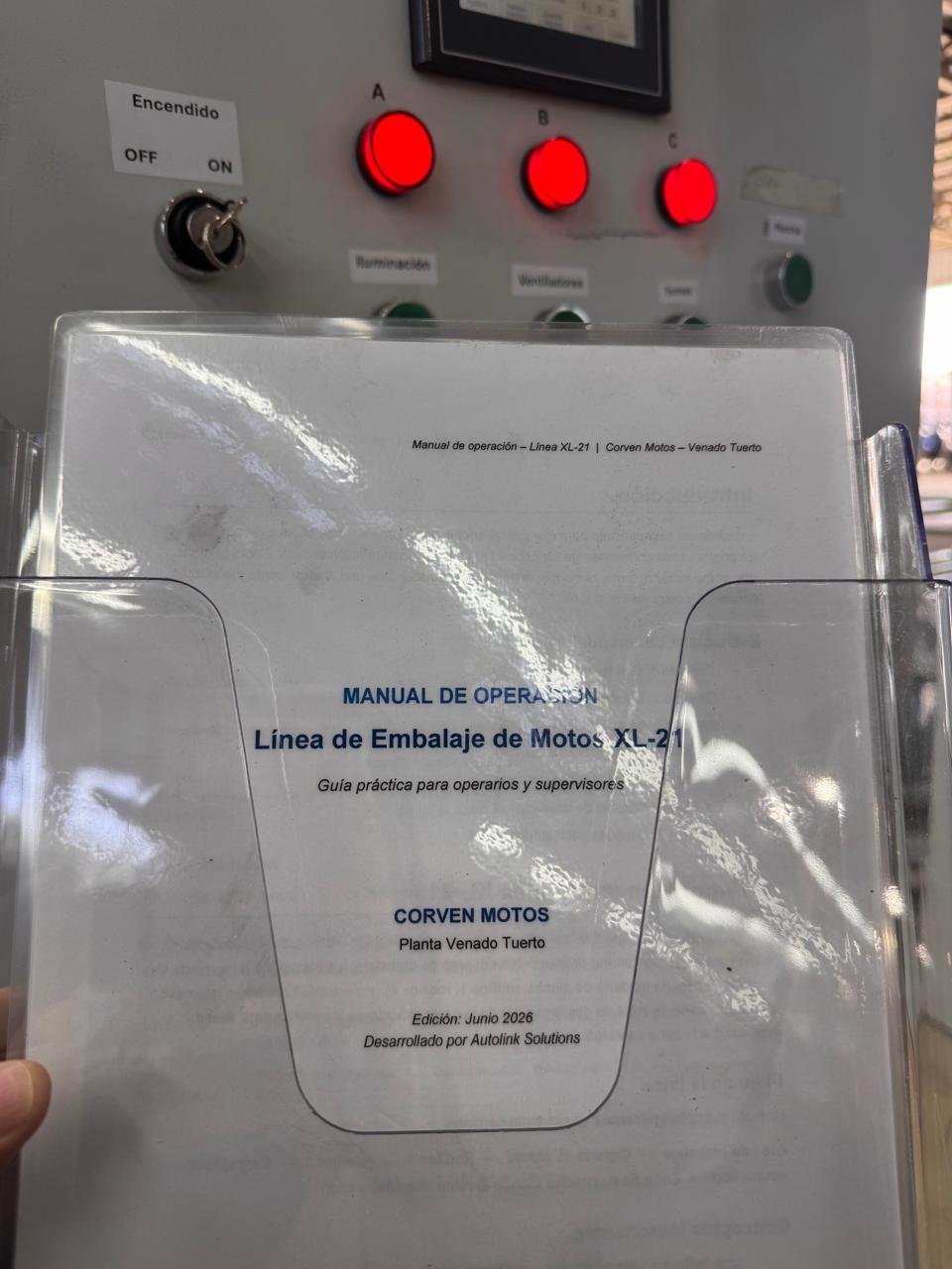 Automatización línea de embalaje de motos - Corven