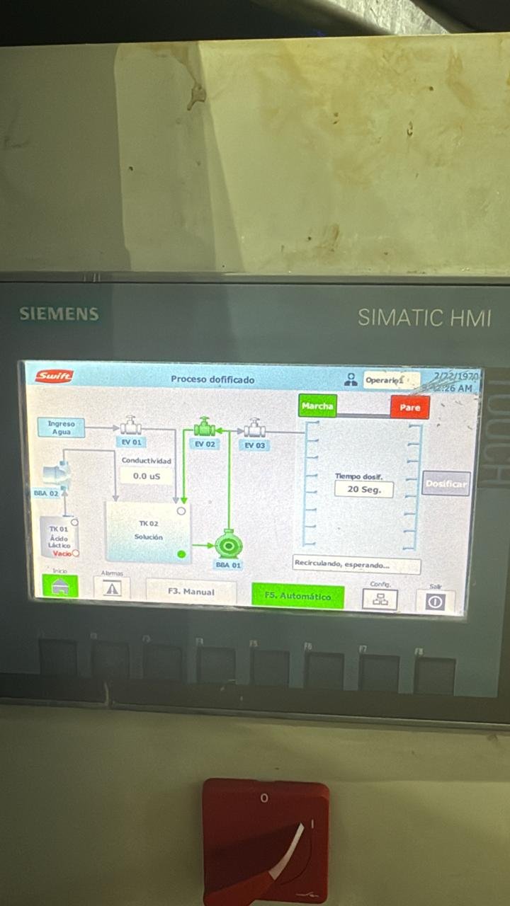 Automatización de dosificación - Frigorífico